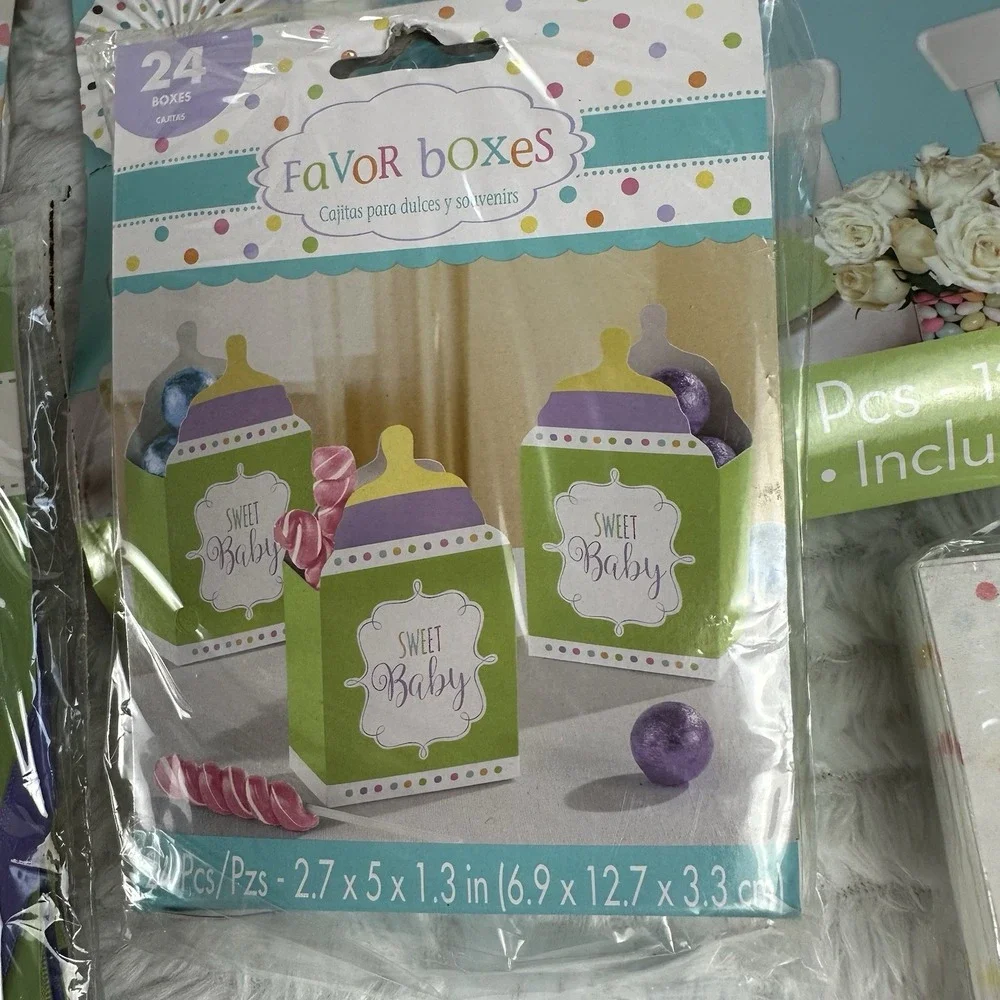 Fisher Price Rainforest Animals Baby Shower Decorations‎ Banner Bundle Neutral